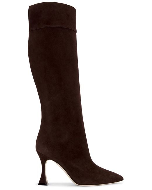 Manolo Blahnik Brown Miralonepla 90 Boot