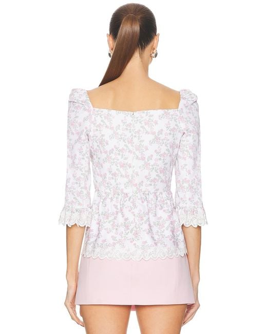 Coperni White Open Neck Princess Top