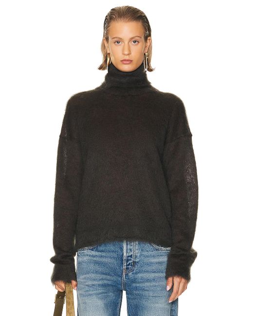 Saint Laurent Black Turtleneck Sweater