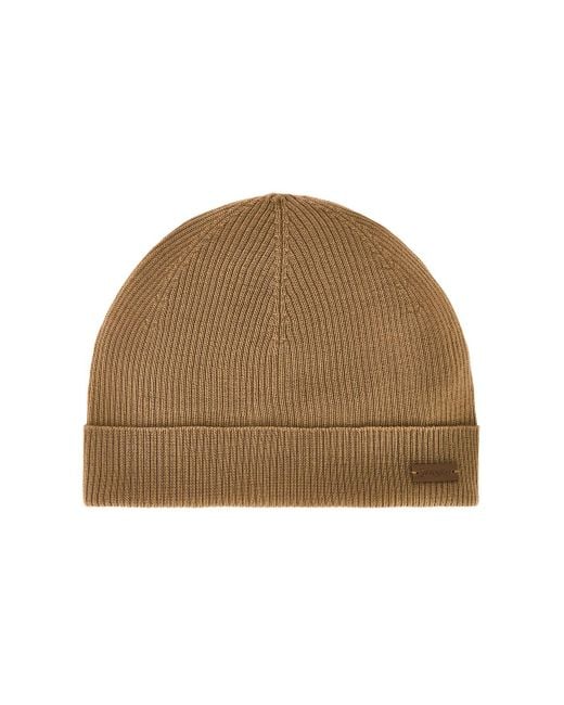 Saint Laurent Natural Wool Beanie