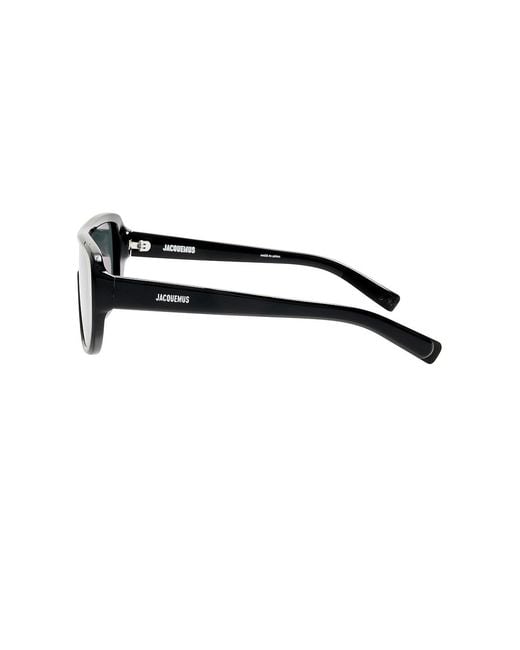 Jacquemus Black Shield Sunglasses