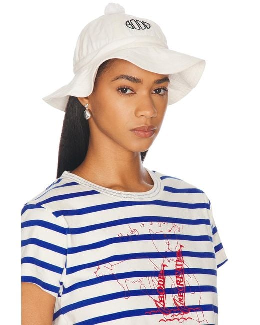 Bode White Paneled Grandfather Hat