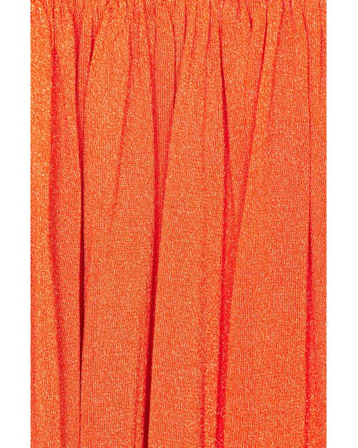 Zimmermann Orange Tranquillity Metallic Dress