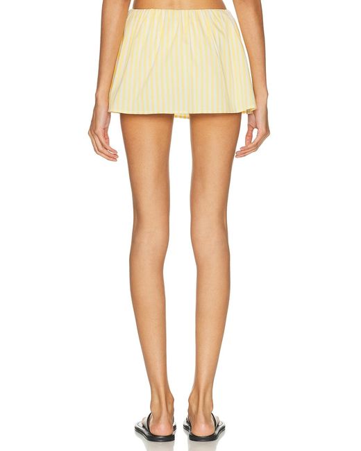 Solid & Striped Yellow The Brinley Skirt