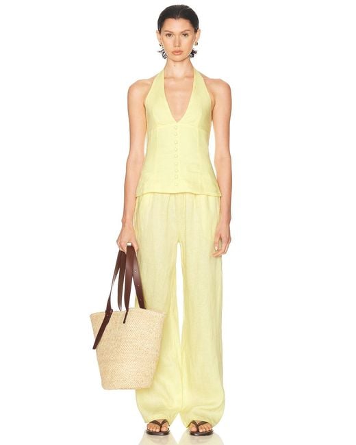 AEXAE Yellow X Revolve Drawstring Pant