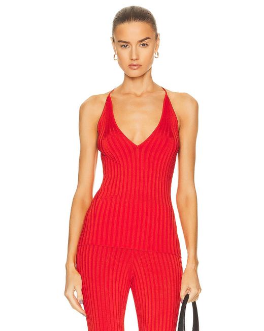 Galvan London Synthetic Rhea Camisole Top in Coral (Red) Lyst