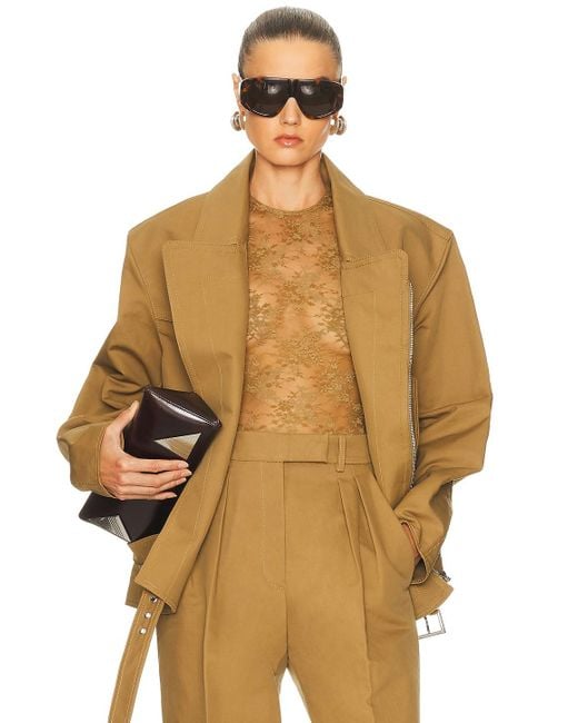 Alex Perry Green Biker Jacket