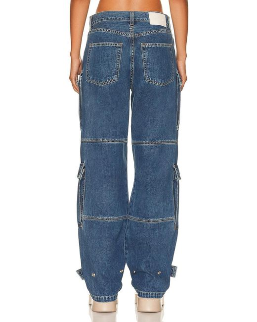GRLFRND Blue Lex Cargo Jeans