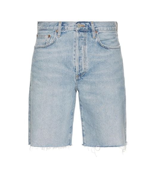 Agolde Blue Anson Shorts for men