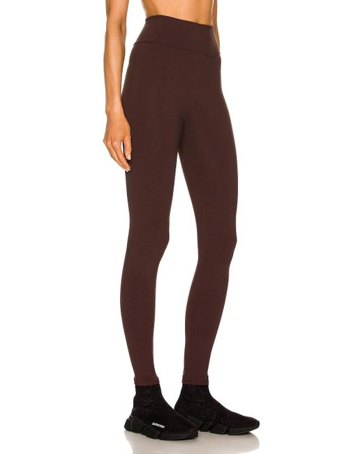 Synthetic Tuxedo legging in Brown | Lyst UK
