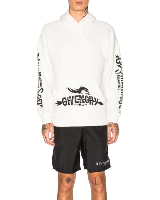 Givenchy White Logo Hoodie for men