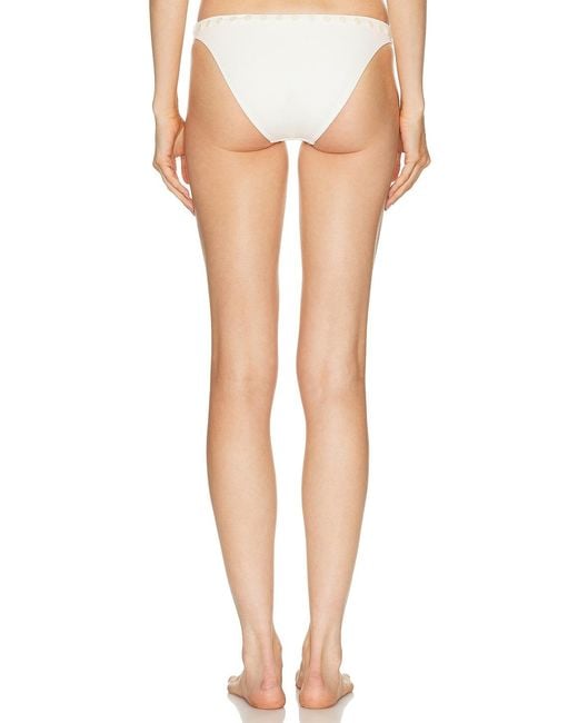 Staud White Gemma Bikini Bottom