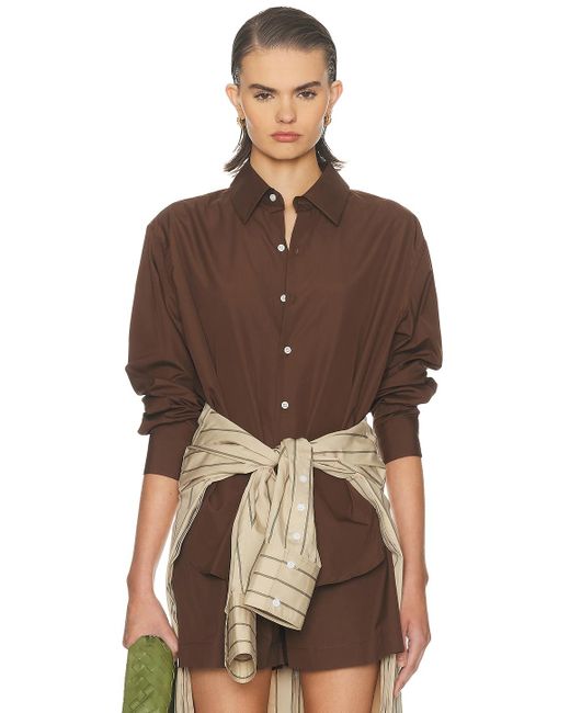 Comme Si Brown La Shirt Classica