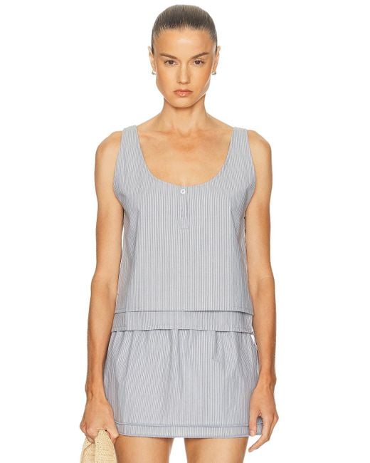 Deiji Studios White Layered Top