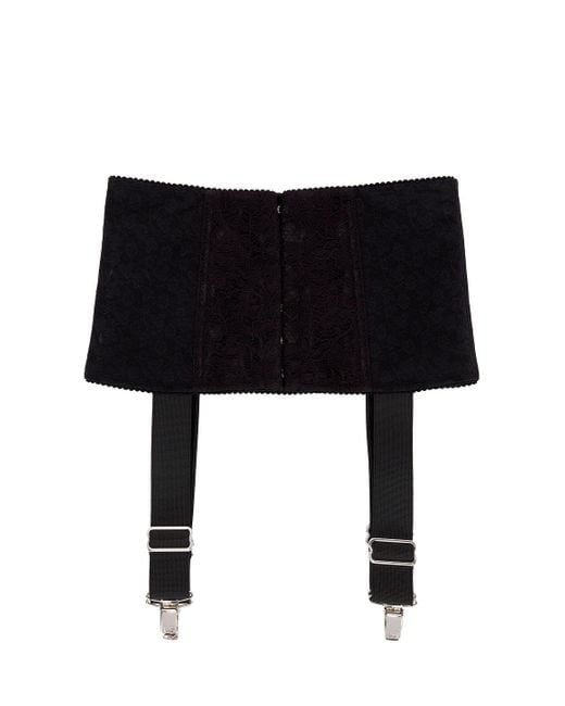 Dolce & Gabbana Black Garter Belt