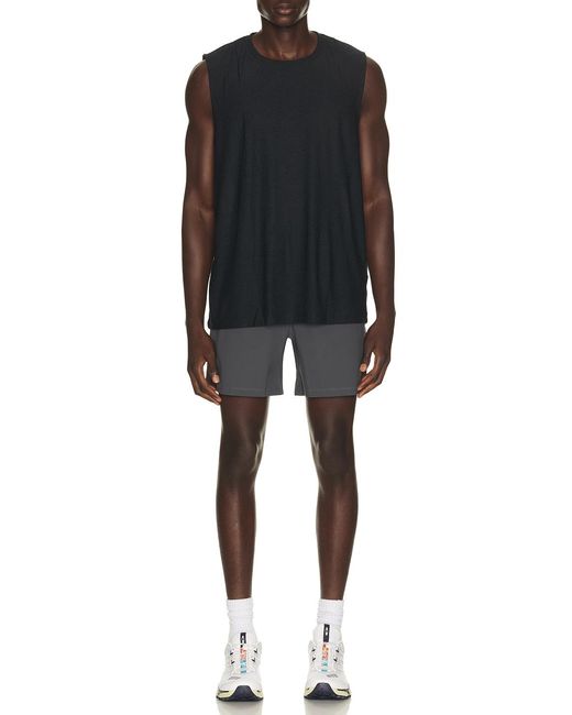 Beyond Yoga Black Warplite Range Lined Short for men
