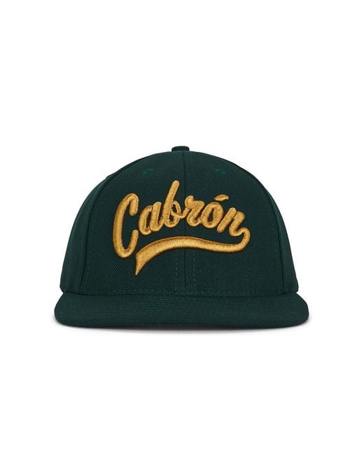 Willy Chavarria Green Cabron Cap for men