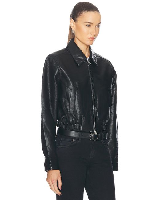Agolde Black X Shoreditch Ski Club Essie Cropped Jacket