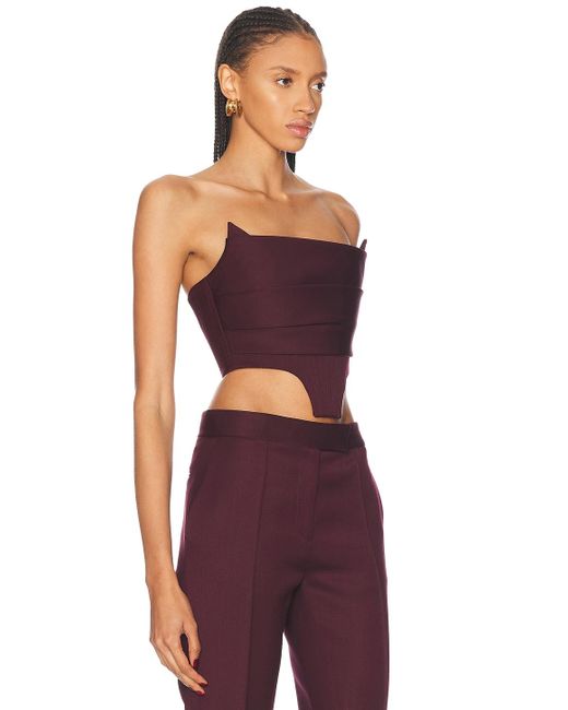 Alex Perry Purple Corset Top