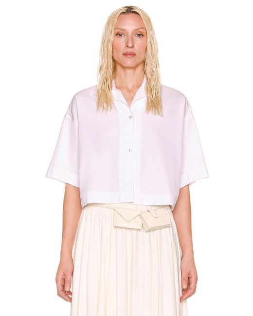 The Row Cotton Lilita Shirt in White | Lyst