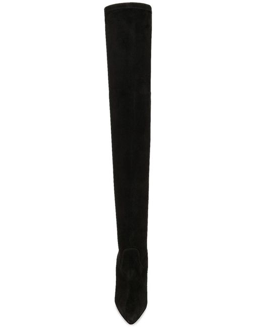 Manolo Blahnik Black Pascalarehi 105 Suede Boot
