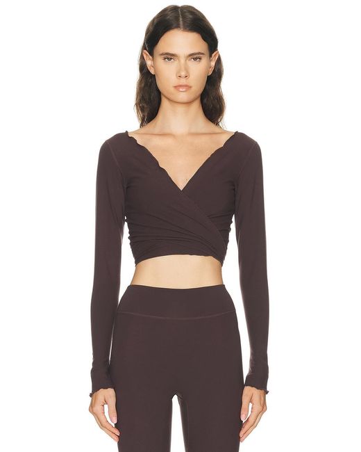 437 Black The Wrap Top