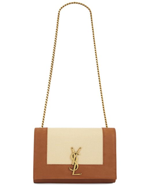 Saint Laurent Natural Small Kate Chain Bag