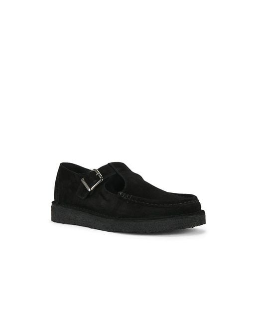 Clarks Black Nomad T-Bar Loafer for men