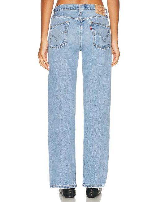 aligrace Blue Vintage Relaxed Split Jeans