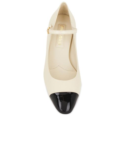 miu miu mary jane patent pump