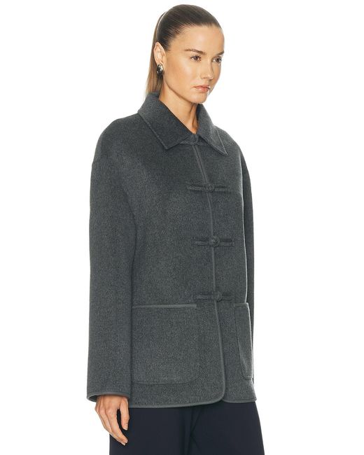 Rohe Gray Double Faced Wool Pankou Closure Jacket