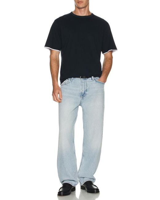 Theory Black Double Layered Tee for men