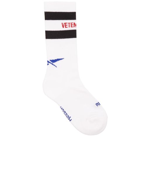 Vetements X Reebok Short Classic Socks in White | Lyst