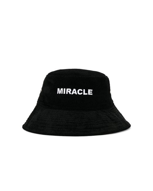 NAHMIAS Black Miracle Corduroy Bucket Hat for men