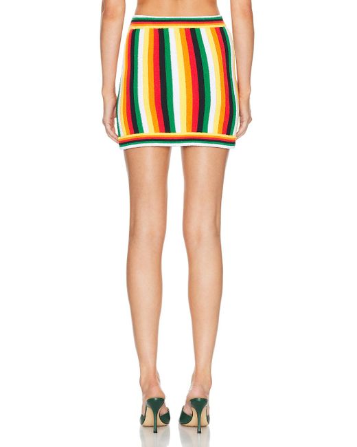 Casablancabrand Multicolor Striped Towelling Skirt