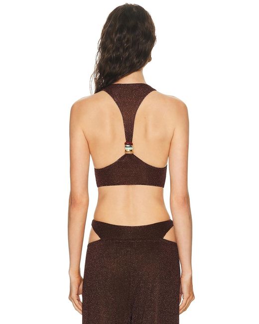 Oseree Black Lumiere Multi Ring Top