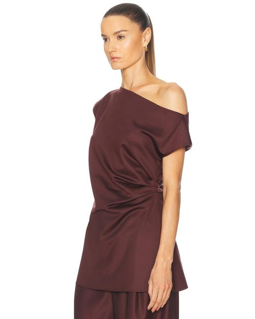 SEV Red Draped Top