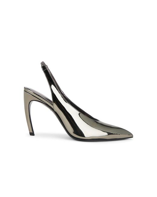The Attico White Viper Slingback Pump