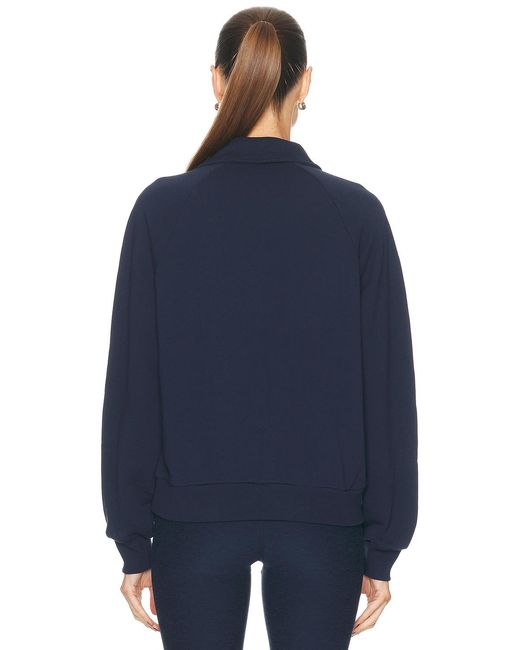 The Upside Blue Collared Ele Polo Top