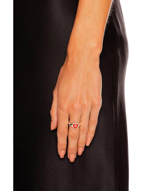 silver heart ring gucci