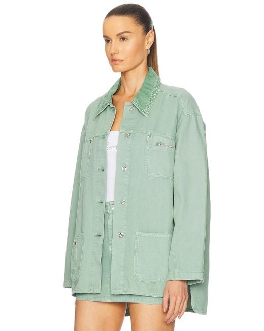 Blumarine Green Denim Jacket
