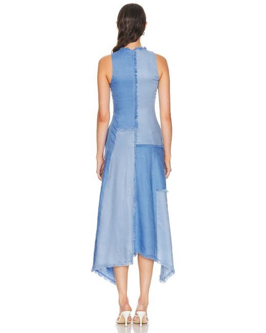 Nicholas Blue Thalassa Patchwork Fringe Dress