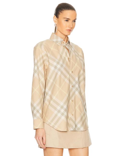 Burberry Natural Button Down Top