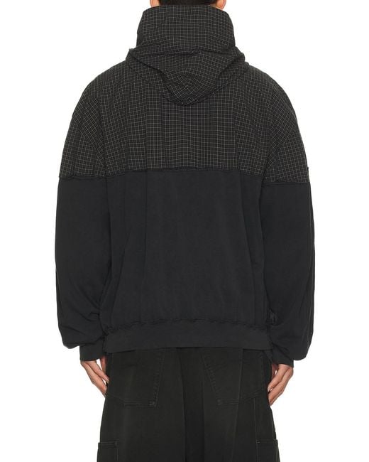 Balenciaga Black Patched Hoodie for men