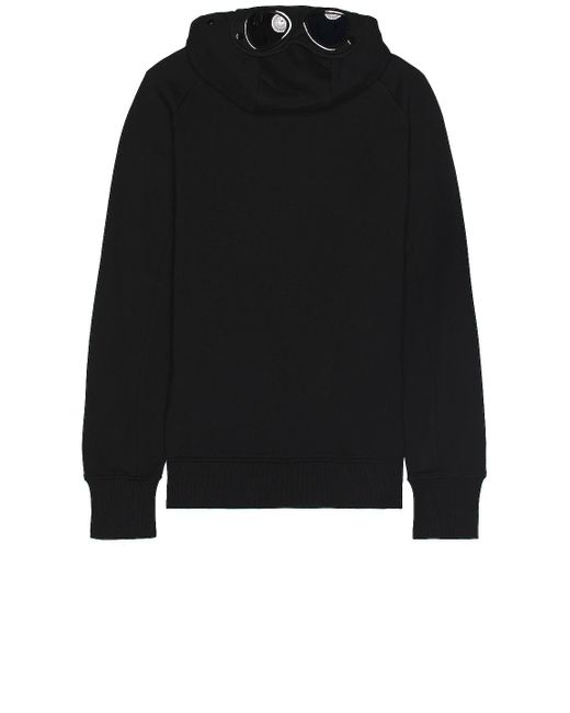 Cp company black hot sale goggle hoodie