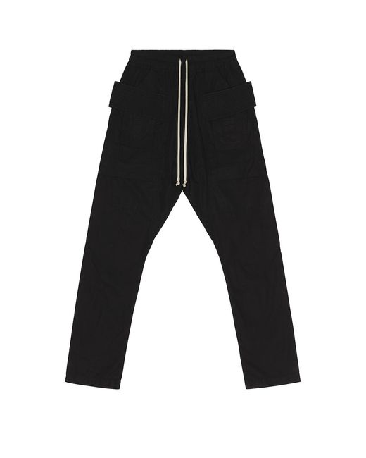 Rick Owens Black Creatch Cargo Drawstring for men