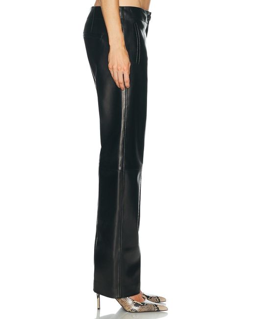 Khaite Black Mita Leather Pant