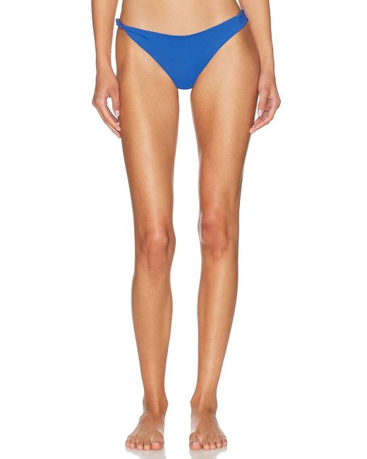 Ziah Blue Twisted Side Bikini Bottom