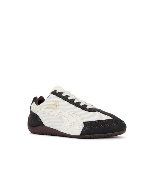 PUMA White Speedcat Textile Sneaker