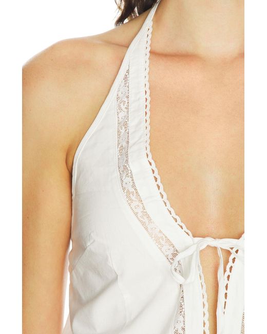 ELCE White Marisol Halter Top